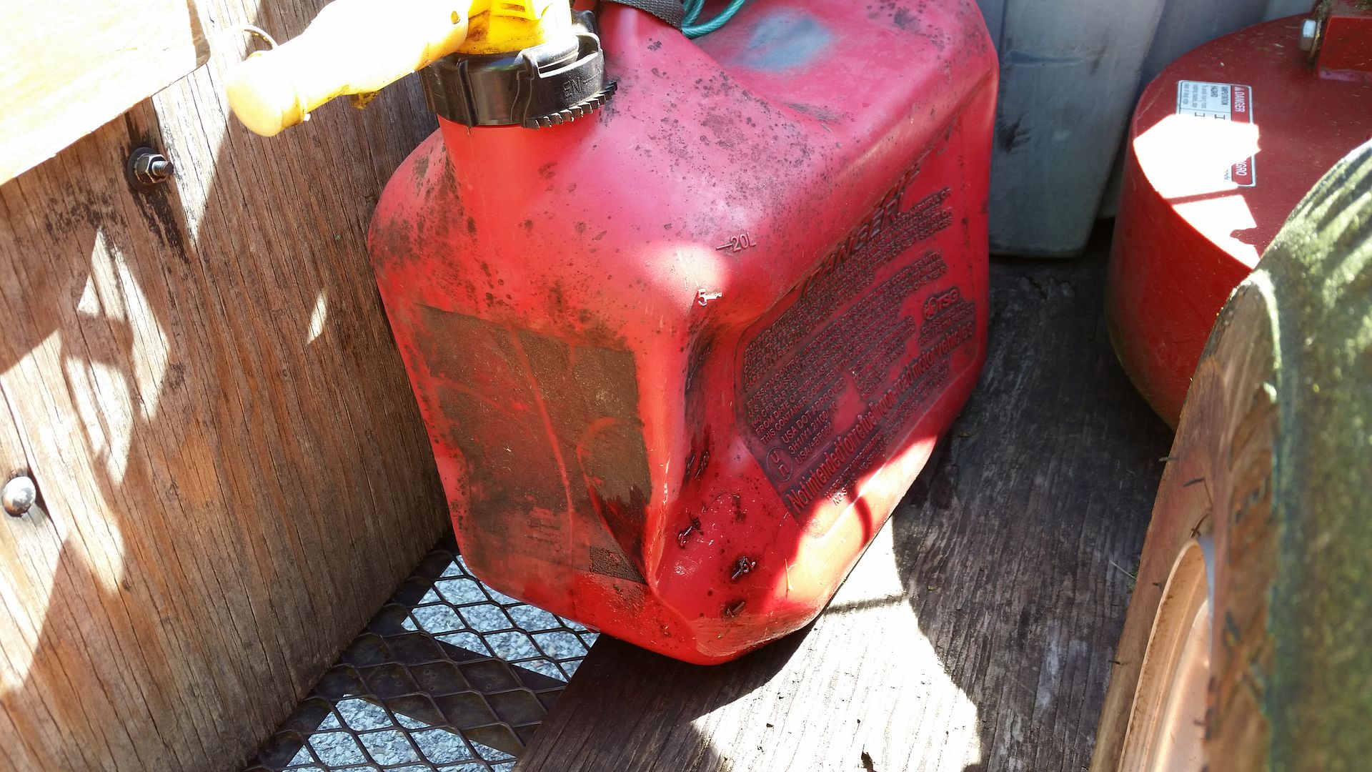 Patching hole in plastic gas can Lawn Care Forum